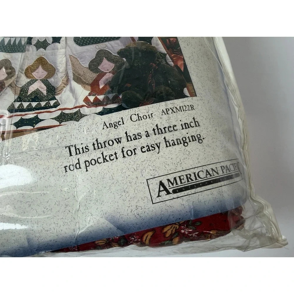 Hawthorne Hill Hand Quilted Patchwork‎ Throw Wall Hanging Angel Choir